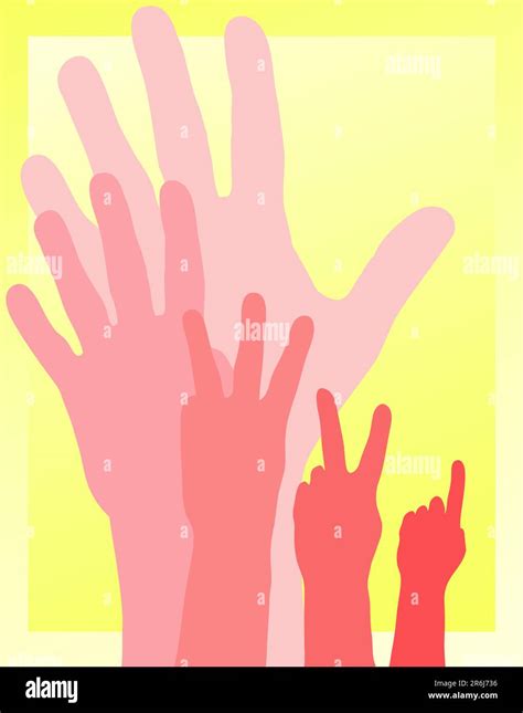 Vector Illustration Of Hands Counting Down Stock Vector Image Art Alamy