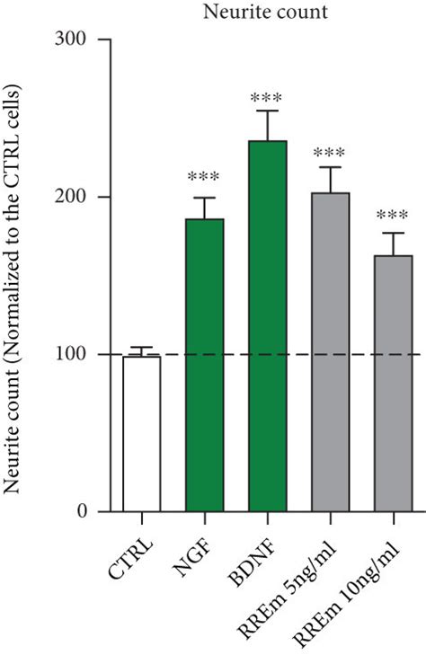 Neurite Outgrowth In Differentiated Sh Sy Y Cells A Rre At And