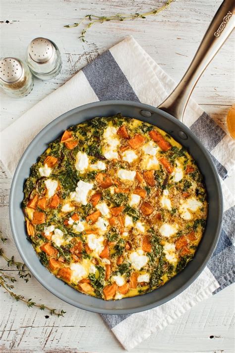 Roasted Sweet Potato Kale Frittata Eating Bird Food