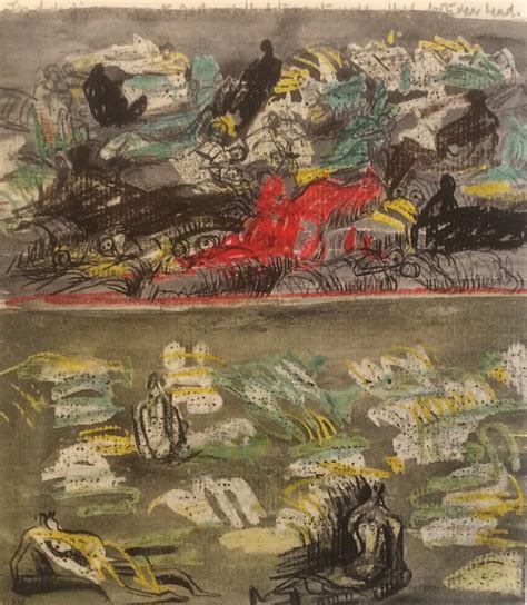 Henry Moore Untitled LXXVII Shelter Sketchbook 1967 Eames Fine Art