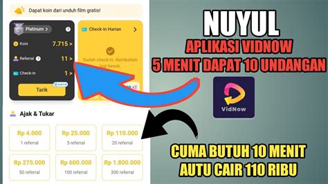 Cara Cepat Nuyul Vidnow Cuma 10 Menit Dapat 110 Ribu YouTube