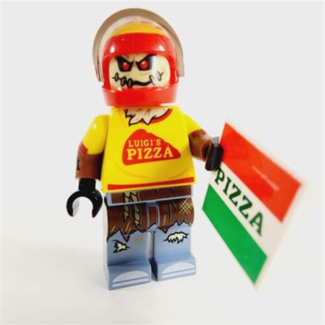 Lego Scarecrow Minifigure Pizza Delivery Outfit Batman Movie