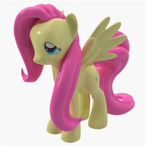 little pony fluttershy toy 3d c4d