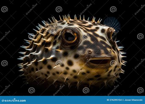 A Cute And Charming Puffer Fish With Its Distinctive Round Shape And