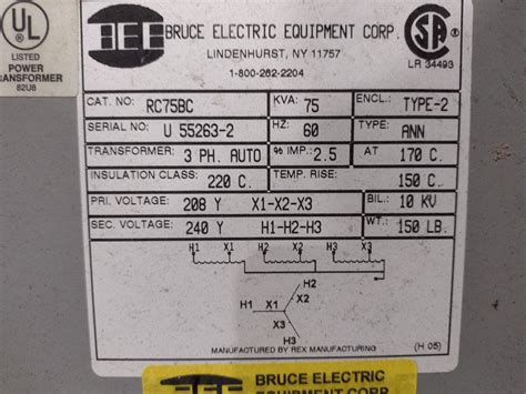 Kva Bruce Electric Phase Transfomer Stock