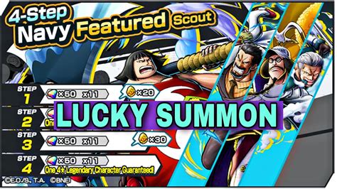 New Update Navy Featured Scout Summon One Piece Bounty Rush Opbr