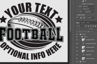 Football Logo SVG Customizable Graphic By ILukkystore Creative Fabrica