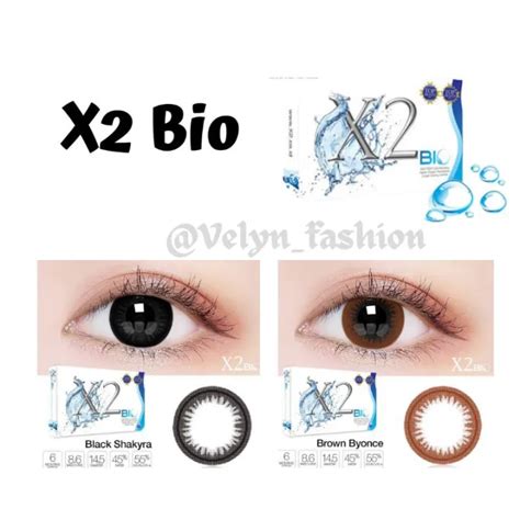 Softlens X Bio Big Eyes Soflen Warna Bulanan X Bio Hitam Coklat Big