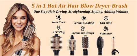 Amazon Hot Air Blow Hair Dryer Brush In Kit For One Step Hair Volumizing Drying