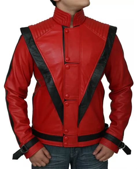 Michael Jackson New Thriller Real Leather Jacket Picclick Au