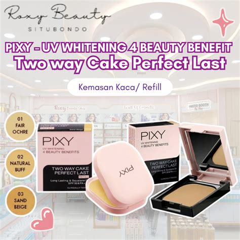 Jual PIXY UV WHITENING 4 BEAUTY BENEFIT Two Way Cake Perfect Last