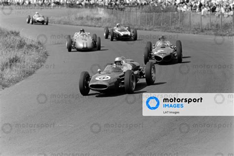 John Surtees Cooper T Climax Leads Richie Ginther Ferrari Dan