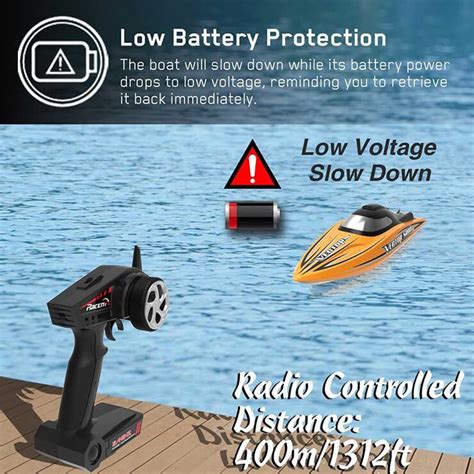 Volantex Vector Sr Pro Artr Brushless Speed Boat No Battery Black