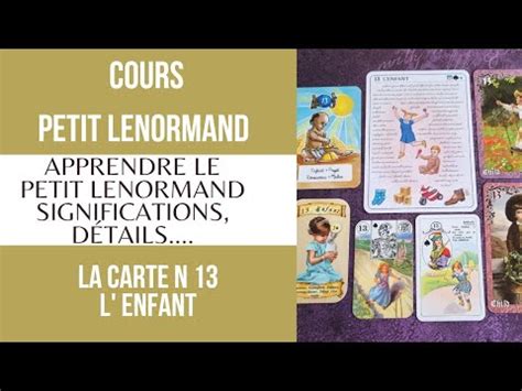 Carte N 13 L Enfant Significations Du Petit Lenormand YouTube