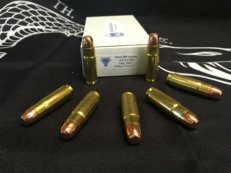 458 Socom Ammunition 300 Grain Plated Round Nose Reduced Recoil Loads