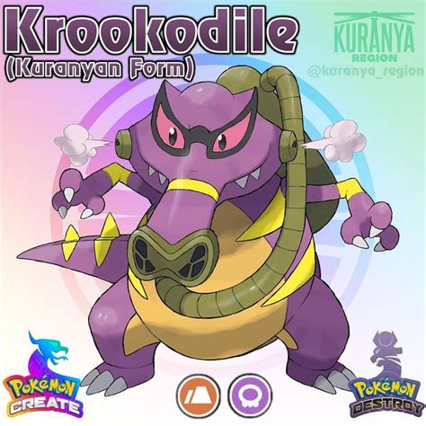 Pokémon Create and Destroy on Instagram: “#170 Krookodile Kuranyan Krokorok has evolved into ...