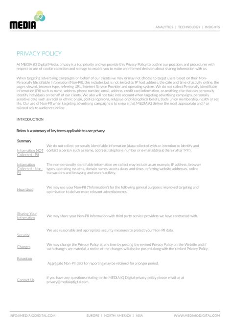 Privacy Policy - 18+ Examples, Format, Privacy Policy, Pdf