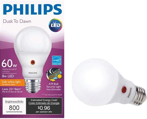 Phillips Watt E A Frosted Soft White Led Non Dimmable Dusk