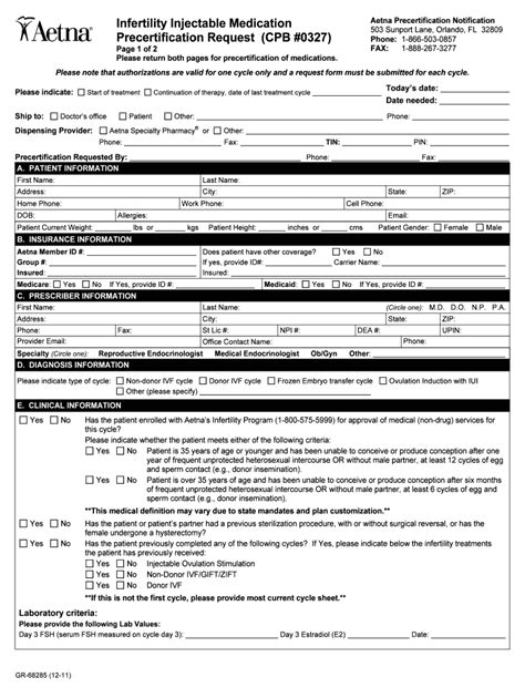 Infertility Medication 2011 2025 Form Fill Out And Sign Printable Pdf