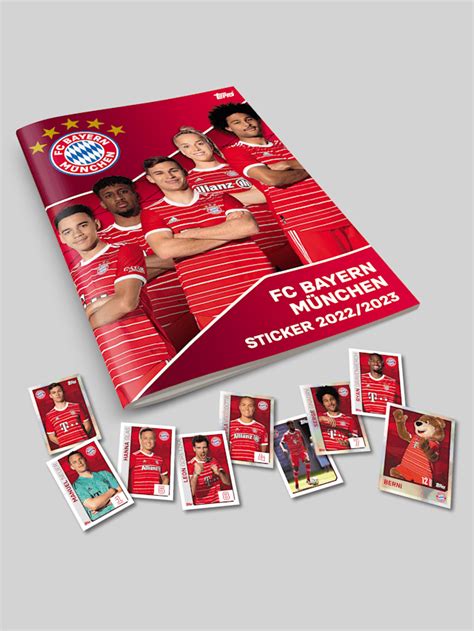 Stickeralbum Mit Sticker Karten Offizieller Fc Bayern Store