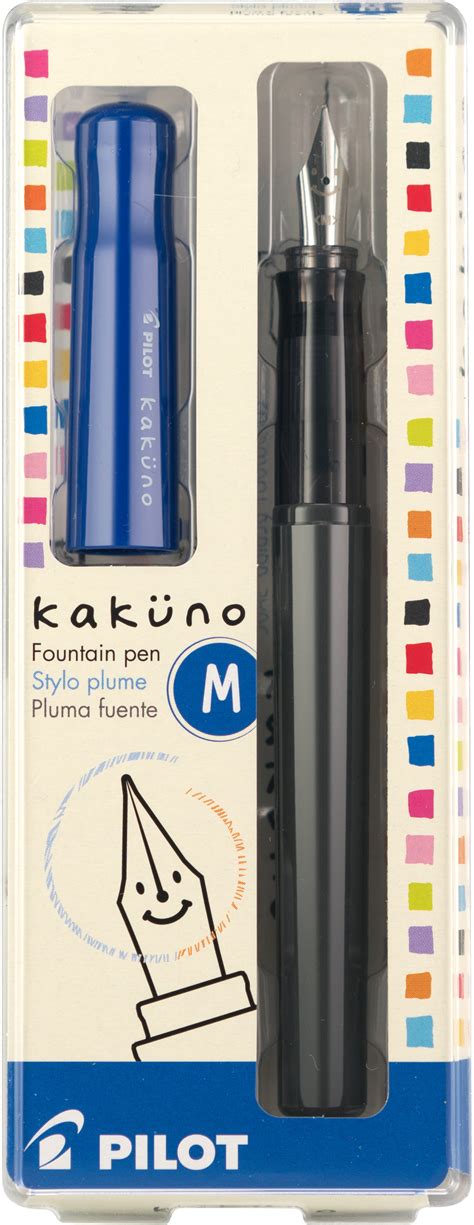 Pilot Kakuno Fountain Pen – Gray – Medium Nib – 3 cap colors – The Pen ...