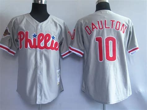 Philadelphia Phillies throwback jersey mens 10 Darren Daulton jersey ...