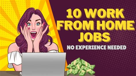 10 Work From Home Jobs 2023 No Experience Needed Youtube