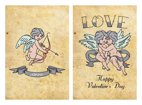 Large Vintage Valentine Cards 7 Free Pdf Printables Printablee