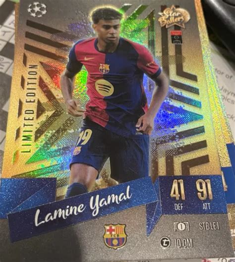 Topps Match Attax Lamine Yamal Star Baller Limited Edition