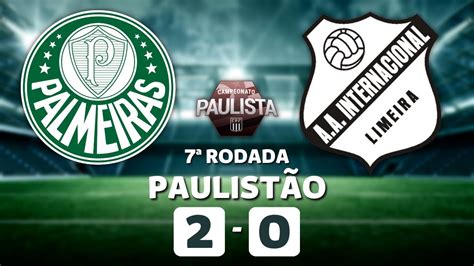 Palmeiras X Inter De Limeira Paulist O Rodada Campeonato