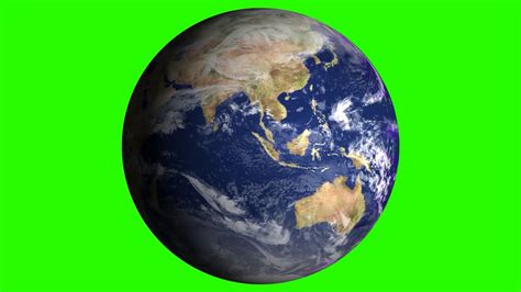 Green Screen Animated Rotating Earth Youtube