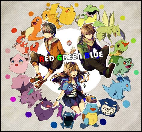 Pikachu Red Blue Oak Gengar Bulbasaur And More Pokemon And