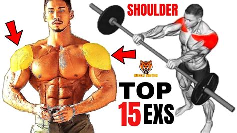 15 Best Shoulders Workout With Barbell Only At Gym Or At Home Youtube