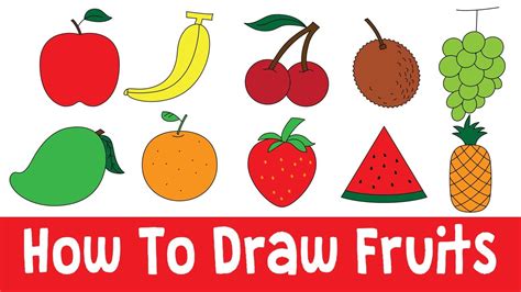 Easy And Cute Fruit Drawing Ideas How To Draw Fruits, 58% OFF