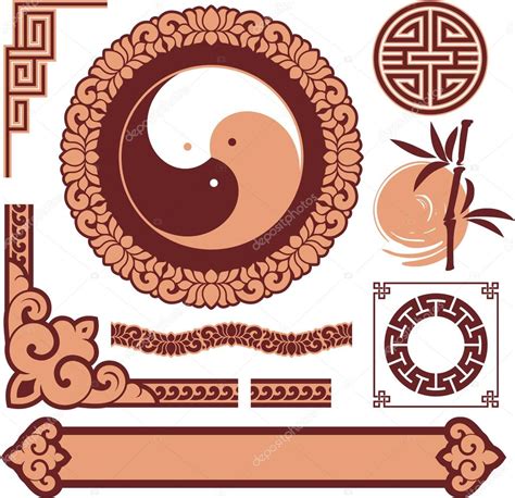 Set Of Oriental Design Elements Stock Vector Image By ©leshabur 30842015