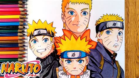 Speed Drawing Naruto Uzumaki Evolution Naruto Shippuden ナルト