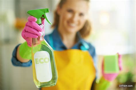 Woman Using Eco Friendly Cleaning Product Ecofriend