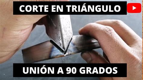 Como Hacer Cortes A 45 Grados En Unión Triple Cortes Triángulo Youtube