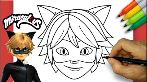 Desenhando Cat Noir - Como DESENHAR o CAT NOIR passo a passo - Miraculous Ladybug - YouTube