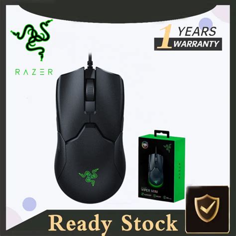 【100 Original】 Razer Viper Mini Wired Gaming Mouse 61g Lightweight 8500dpi Optical Sensor 6