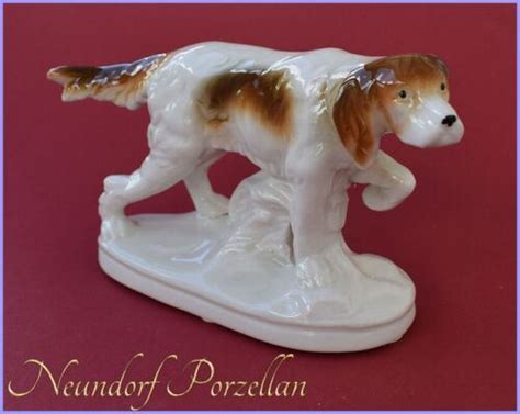 Neundorf Porzellan Hund Porzellan Figur Z Ebay