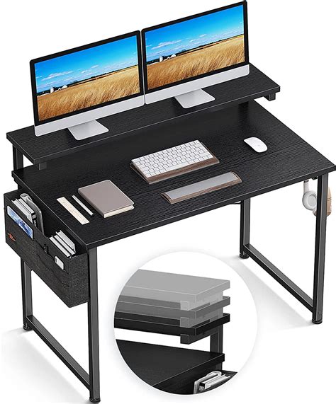 Odk Computer Desk With Adjustable Monitor Stand Ubuy India