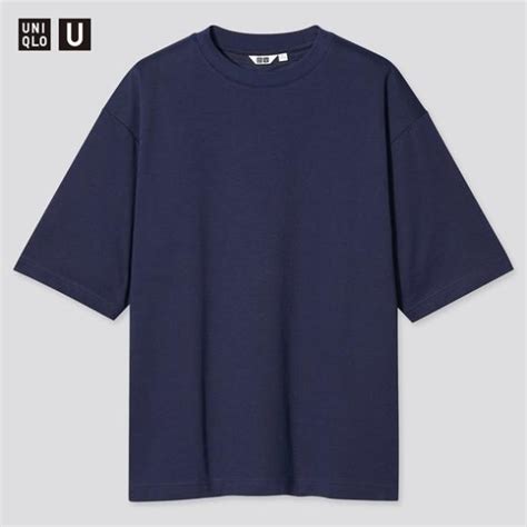 男裝 U Airism棉質寬版圓領t恤五分袖 Uniqlo 比價 Uq 搜尋