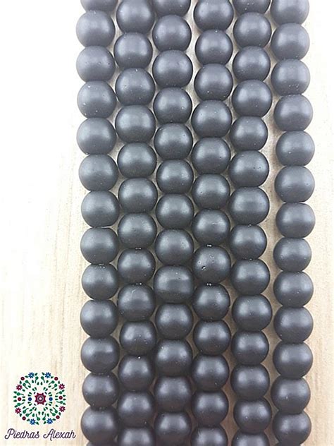 Ónix Negro Mate Bola Lisa 6 5 mm Piedras Alexah