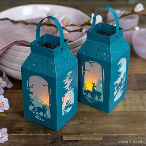 Woodland Paper Lanterns DIY Template Tutorial