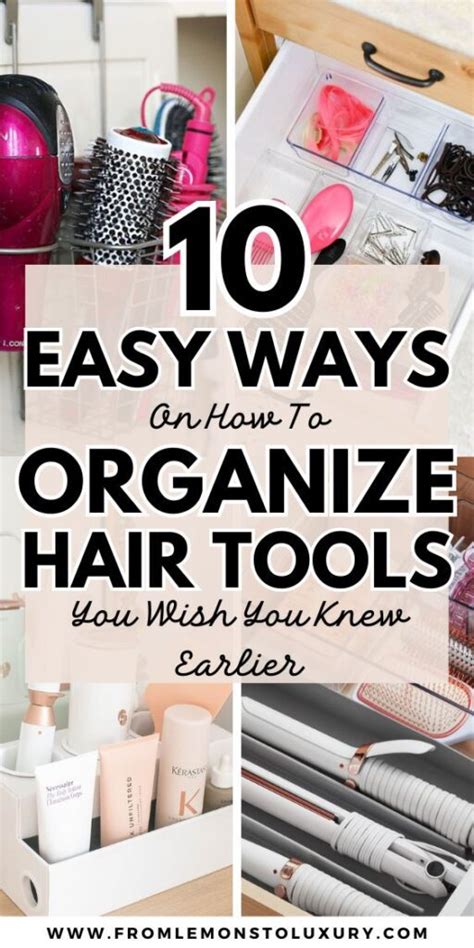 Easy Hacks How To Organize Hair Tools