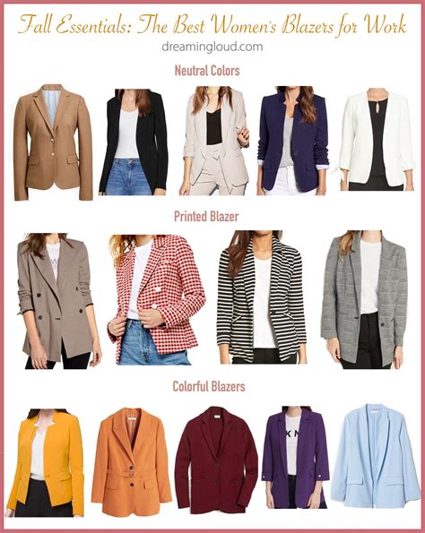 The Best Womens Blazers For Work Fall Essentials Dreaming Loud