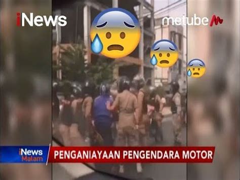 Gerombolan Satpol PP Di Medan Keroyok Pemotor Gara Gara Asap Knalpot