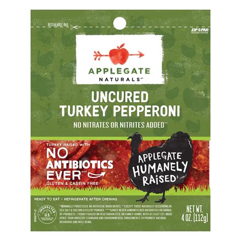 Applegate Naturals Uncured Turkey Pepperoni Shop Meat At H E B