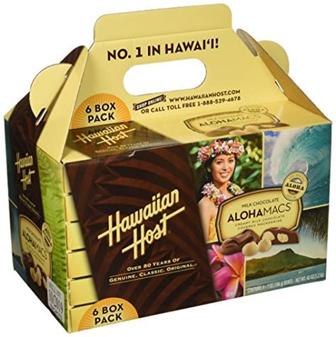 Hawaiian Host Alohamacs Milk Chocolate The Original Chocolate Covered